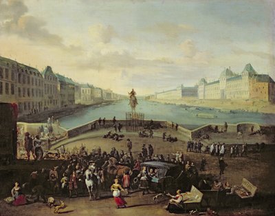 The Pont Neuf, Paris by Flemish School